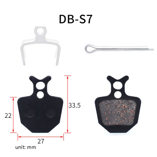3 Pairs Mountain Bike Semi-Metallic Brake Pads M355 Oil Disc BB5 Resin Disc Brakes, Bagged(DB-S7) by bashfashion