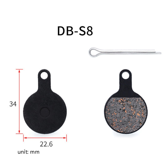3 Pairs Mountain Bike Semi-Metallic Brake Pads M355 Oil Disc BB5 Resin Disc Brakes, Bagged(DB-S8) by bashfashion