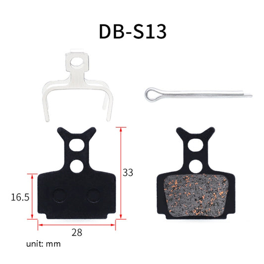 3 Pairs Mountain Bike Semi-Metallic Brake Pads M355 Oil Disc BB5 Resin Disc Brakes, Bagged(DB-S13) by bashfashion