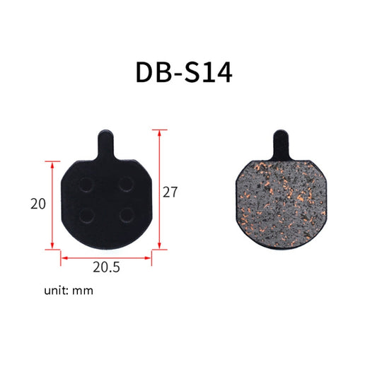 3 Pairs Mountain Bike Semi-Metallic Brake Pads M355 Oil Disc BB5 Resin Disc Brakes, Bagged(DB-S14) by bashfashion