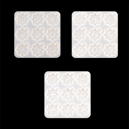 3 in 1 Mandalai English Letters Pendant Mold DIY Epoxy Mold(MD3316 + MD3317 + MD3318) by bashfashion