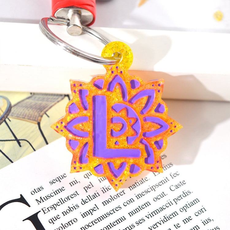 3 in 1 Mandalai English Letters Pendant Mold DIY Epoxy Mold(MD3316 + MD3317 + MD3318) by bashfashion