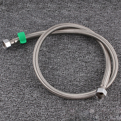 40cm Steel Hat 304 Stainless Steel Metal Knitting Hose Toilet Water Heater Hot And Cold Water High Pressure Pipe 4/8 Inch DN15 Connecting Pipe by bashfashion