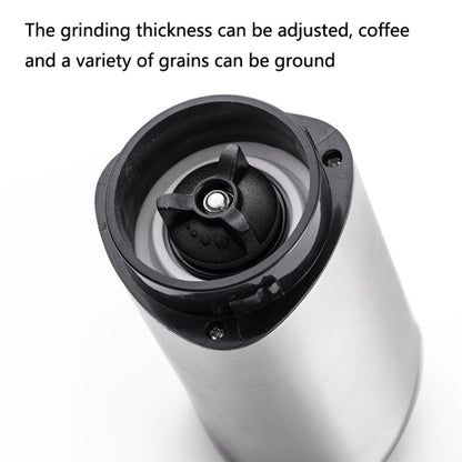 Household Stainless Steel Hand-Cranked Coffee Machine Grinder(Stainless Steel Model) by bashfashion