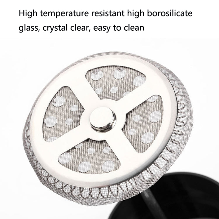 Household Hand Brewed Coffee French Filter Press Pot Glass Tea Maker(350ml) by bashfashion