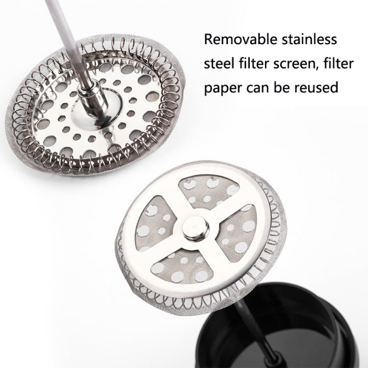 Household Hand Brewed Coffee French Filter Press Pot Glass Tea Maker(600ml) by bashfashion