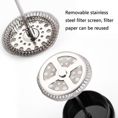 Household Hand Brewed Coffee French Filter Press Pot Glass Tea Maker(600ml) by bashfashion