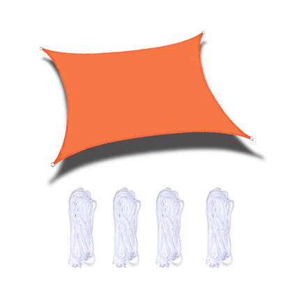 Outdoor Garden Sunshade Sail Waterproof Anti-UV Canopy, Size: 4m x 6m(Orange) by bashfashion