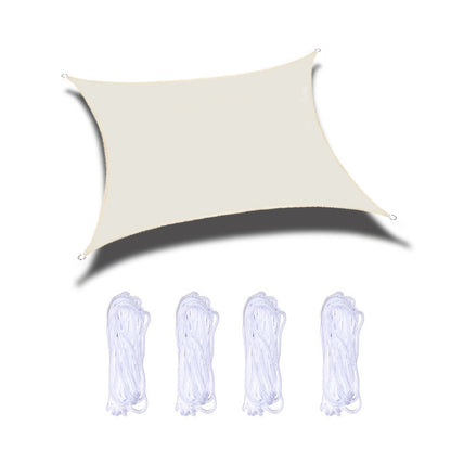 Outdoor Garden Sunshade Sail Waterproof Anti-UV Canopy, Size: 4m x 7m(Beige) by bashfashion