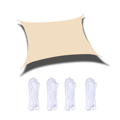 Outdoor Garden Sunshade Sail Waterproof Anti-UV Canopy, Size: 5m x 6m(Yellow) by bashfashion