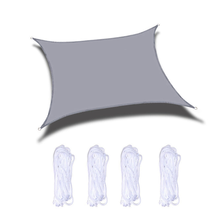 Outdoor Garden Sunshade Sail Waterproof Anti-UV Canopy, Size: 4m x 8m(Grey) by bashfashion