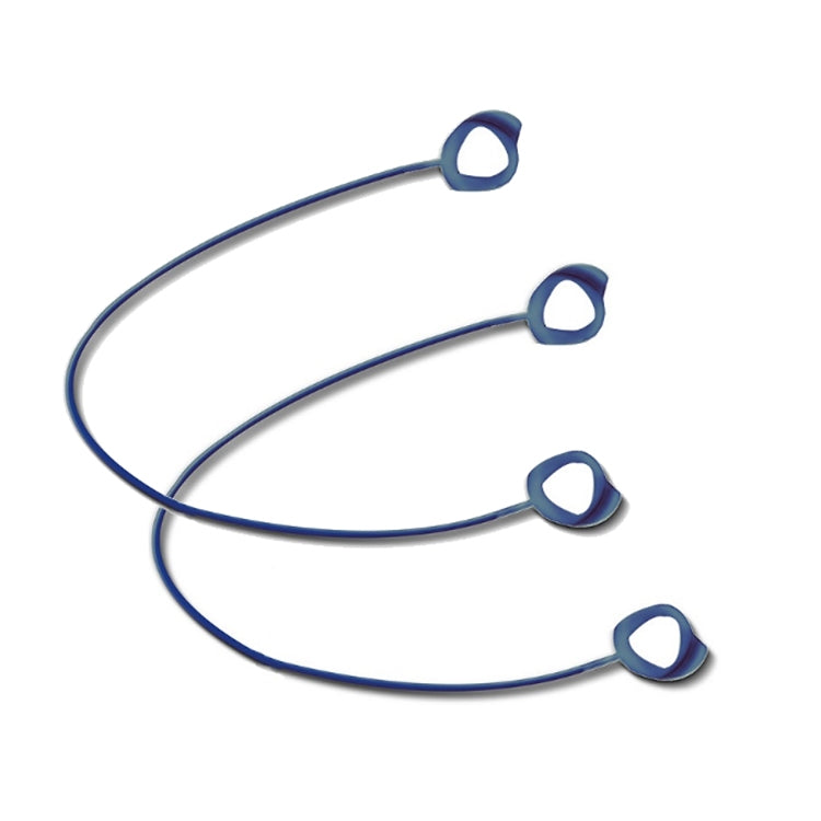 3 PCS Bluetooth Headphone Sports Silicone Anti-Lost Rope For Samsung GALAXLBuds 1 / 2(Blue) by bashfashion