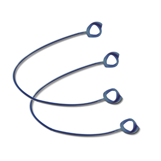 3 PCS Bluetooth Headphone Sports Silicone Anti-Lost Rope For Samsung GALAXLBuds 1 / 2(Blue) by bashfashion