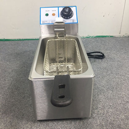 4L Electrician Fryer Home Desktop Single Cylinder Small Electric Fryer, EU Plug by bashfashion