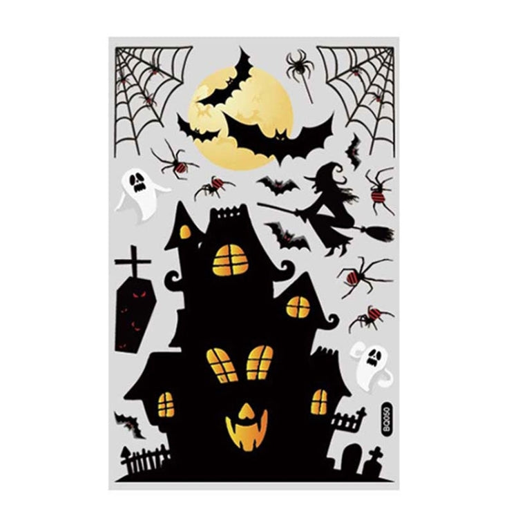 Halloween Decoration Static Wall Stickers(BQ050 Ghost House) by bashfashion