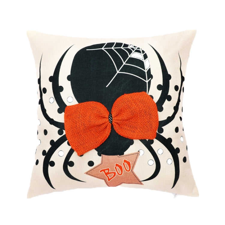 45x45cm Halloween Decorations Printing Pillowcase Without Inner Core, Style: Spider by bashfashion