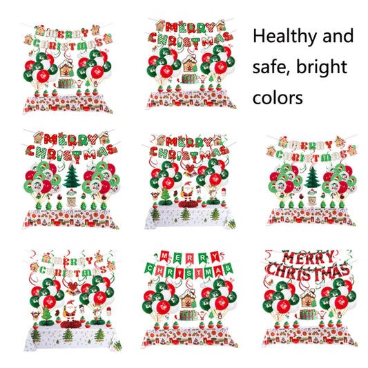 Christmas Decoration Party Latex Aluminum Film Balloon Set, Style: Candy Fruit House Strange Jamming by bashfashion
