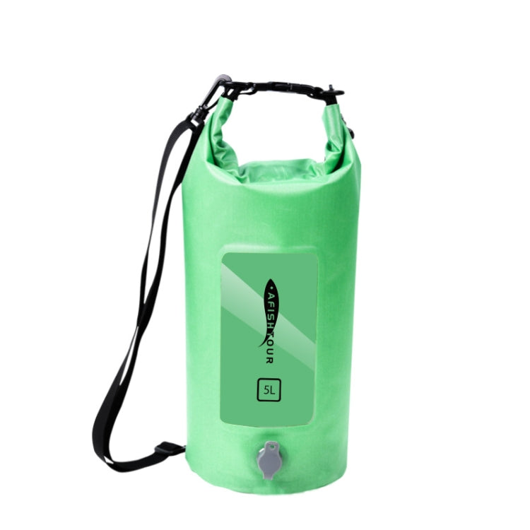 AFISHTOUR FW2061 5L Waterproof Drifting Stream Bag Folding Storage Bucket Package(Green) by bashfashion