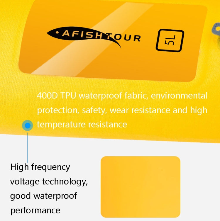 AFISHTOUR FW2061 5L Waterproof Drifting Stream Bag Folding Storage Bucket Package(Green) by bashfashion