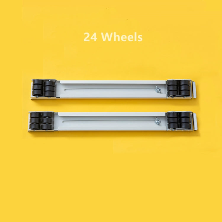 2 PCS Washing Machine Stand Movable Adjustable Refrigerator Base(Silver) by bashfashion