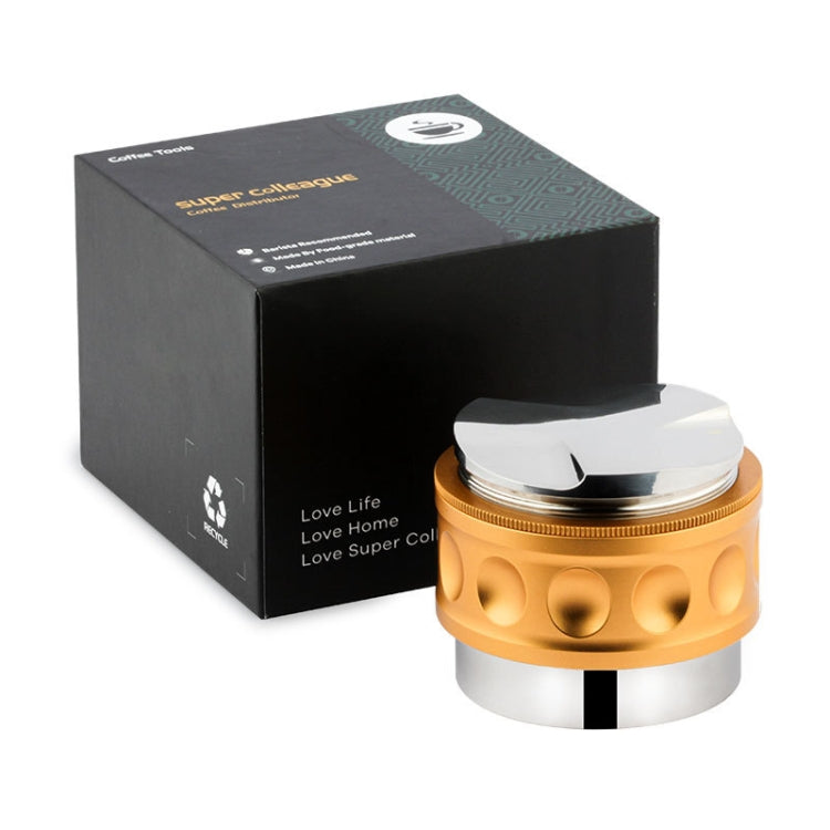 YK33258 Stainless Steel Double-Ended Coffee Cloth Dispenser, Size: 53mm(Golden Multilateral Type) by bashfashion