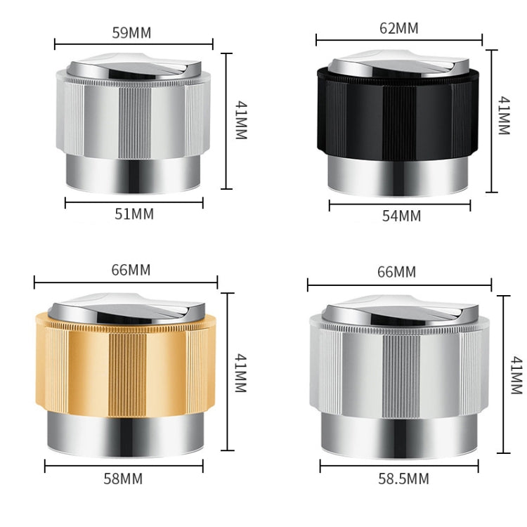 YK33258 Stainless Steel Double-Ended Coffee Cloth Dispenser, Size: 58.5mm(Silver Finger Buckle Type) by bashfashion