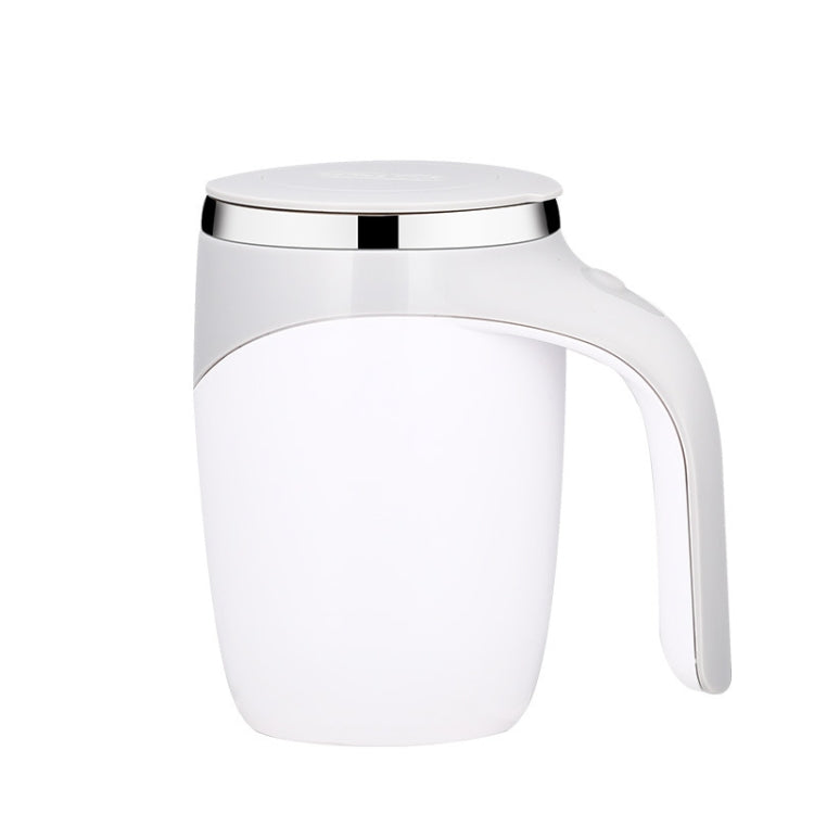 A223 Stainless Steel Automatic Magnetized Coffee Mixing Cup(White) by bashfashion