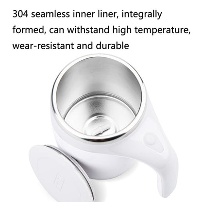 A223 Stainless Steel Automatic Magnetized Coffee Mixing Cup(White) by bashfashion