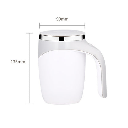 A223 Stainless Steel Automatic Magnetized Coffee Mixing Cup(Brown) by bashfashion