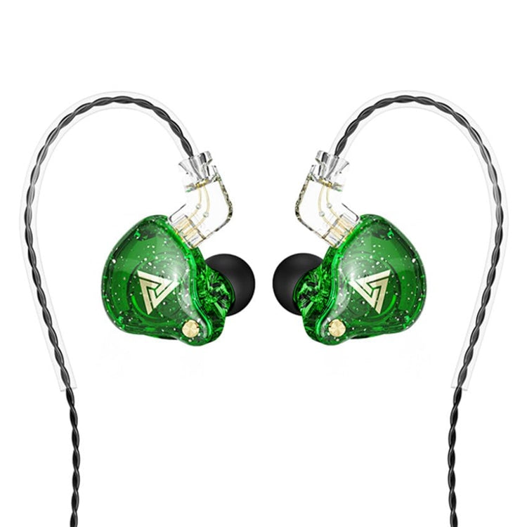 QKZ AK6 PRO HiFi Subwoofer In-Ear Wired Headphones with Mic(Green) by QKZ