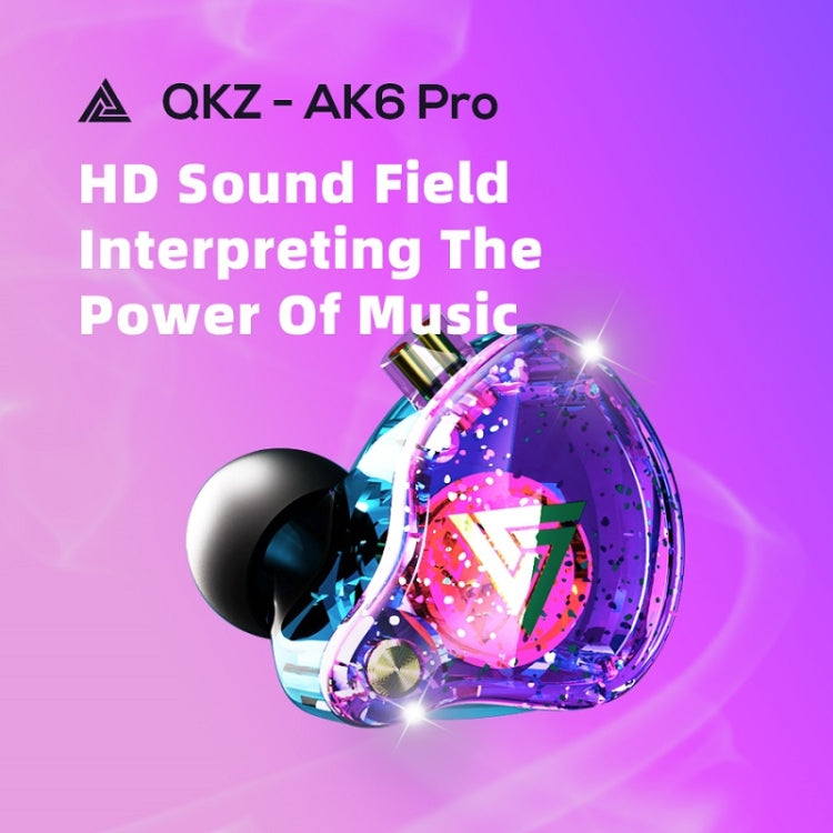 QKZ AK6 PRO HiFi Subwoofer In-Ear Wired Headphones with Mic(White) by QKZ