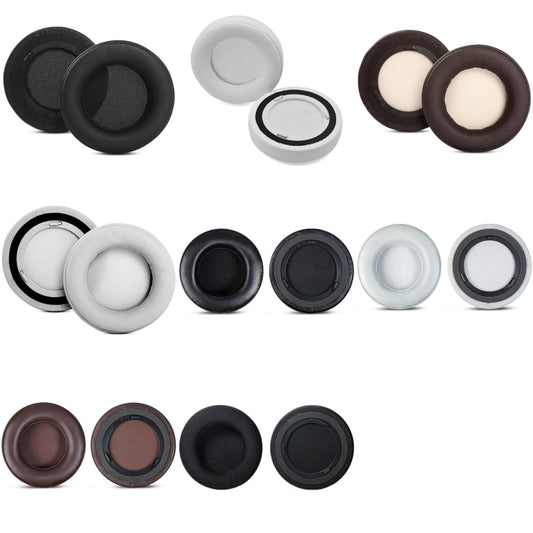 2 PCS 001 Headset Earmuffs with Snap-fit for Corsair Virtuoso RGB, Spec: Gray Lambskin by bashfashion