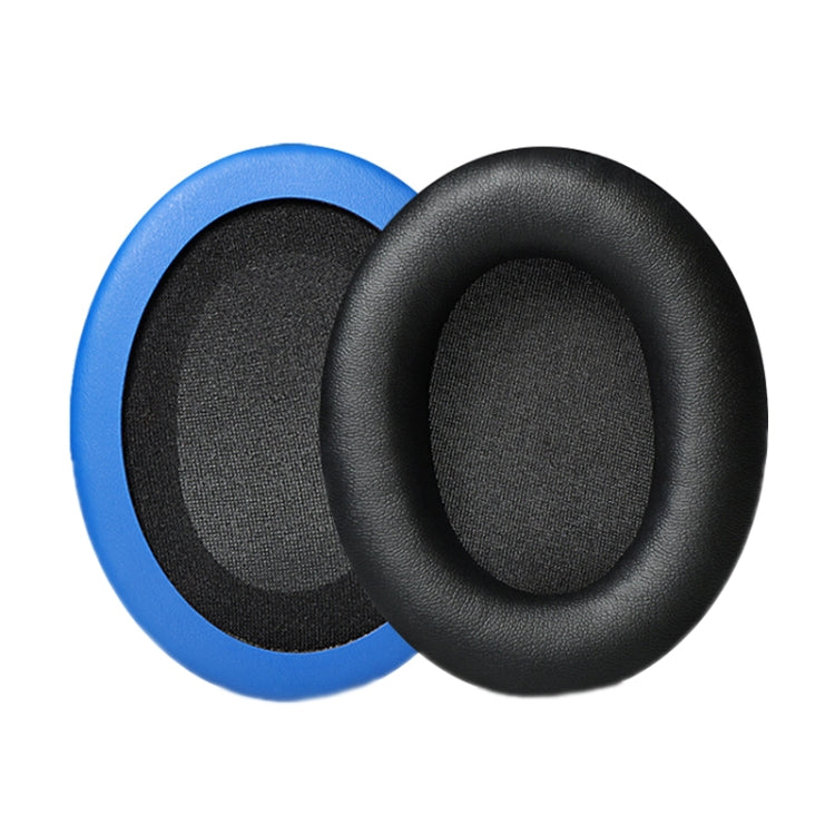 2pcs Headset Earmuffs For Kingston HyperX Cloud II / Silver / Alpha / Flight / Stinger, Color: Black+Blue Protein Skin by bashfashion