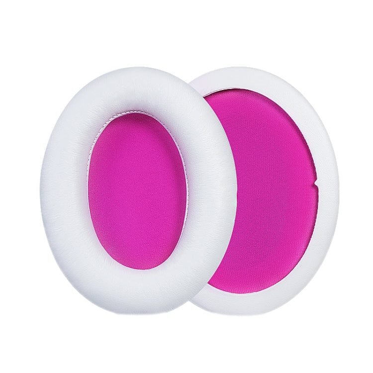 2pcs Headset Earmuffs For Kingston HyperX Cloud II / Silver / Alpha / Flight / Stinger, Color: White+Rose Red by bashfashion