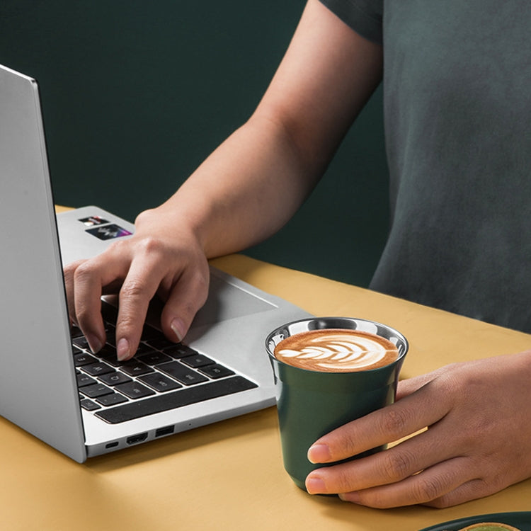 304 Stainless Steel Coffee Capsule Cup Double Insulation Coffee Cup, Style: Large Single Cup by bashfashion