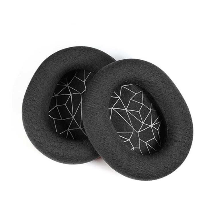 2pcs Sponge Headset Pad for Steelseries Arctis Pro / Arctis 3 / 5 / 7(White Print Mesh) by bashfashion