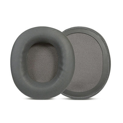2pcs Sponge Headset Pad for Steelseries Arctis Pro / Arctis 3 / 5 / 7(Black Grey Leather) by bashfashion