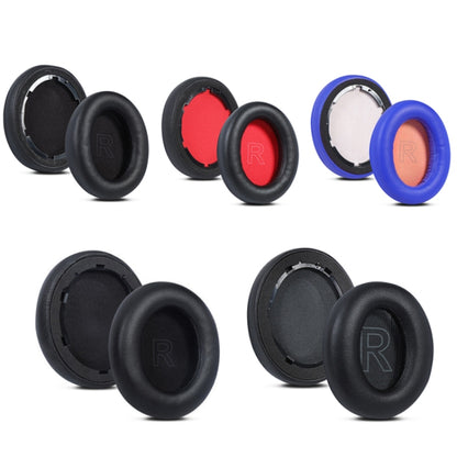 2pcs Protein Leather Sponge Earphone Cover For Anker Soundcore Life Q20 (Black) by bashfashion