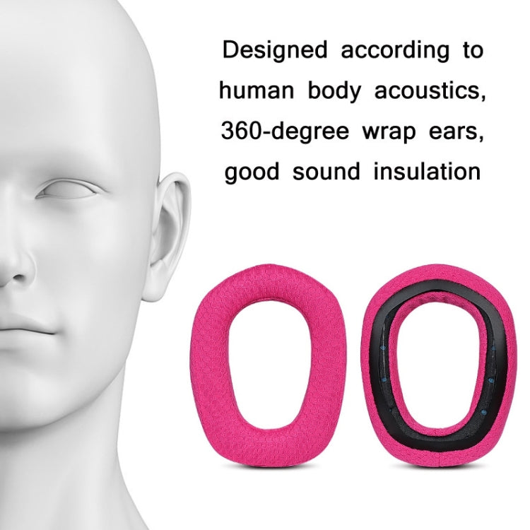 2pcs Sponge Earmuff Headrest Pad For Logitech G435, Color: Purple Headbeam by bashfashion