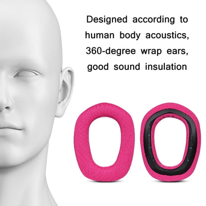 2pcs Sponge Earmuff Headrest Pad For Logitech G435, Color: Purple Headbeam by bashfashion