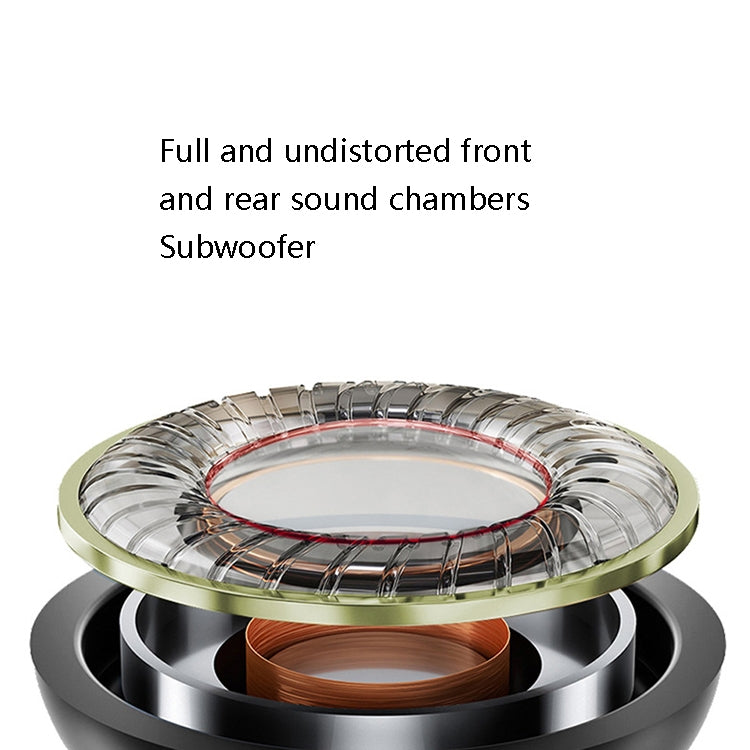 2 PCS TS720 3.5mm Heavy Bass Metal Earbud Wired Earphone(Black) by bashfashion