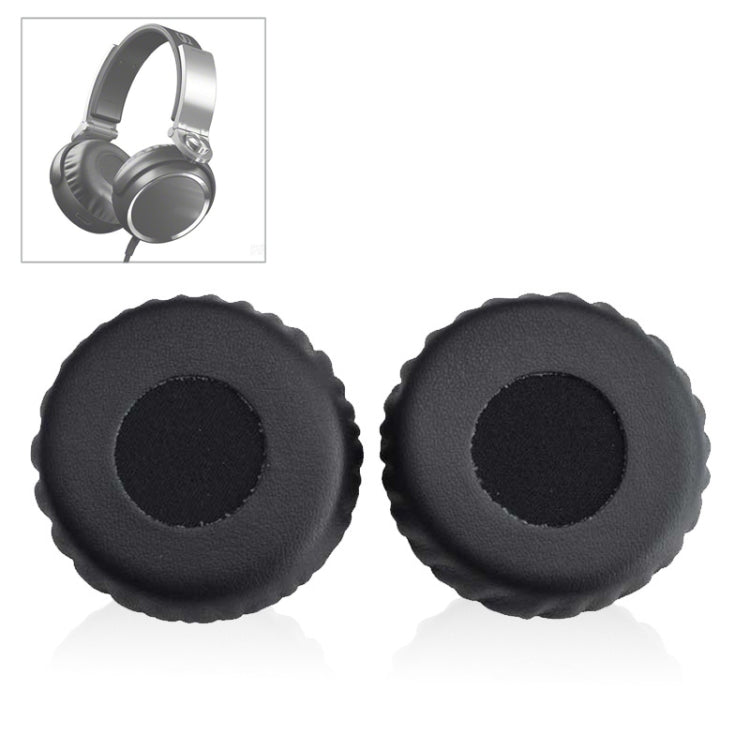 2pcs Sponge Ear Pads For SONY MDR-XB600 Headset(Black) by bashfashion