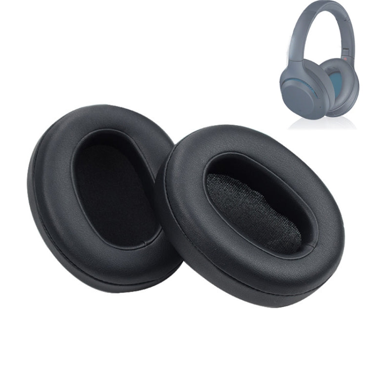 2pcs Sponge Earpad For SONY WH-XB900N Headset, Color: Protein Skin-Black by bashfashion