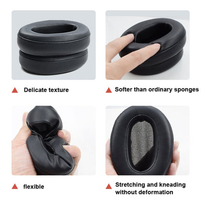 2pcs Sponge Earpad For SONY WH-XB900N Headset, Color: Protein Skin-Black by bashfashion
