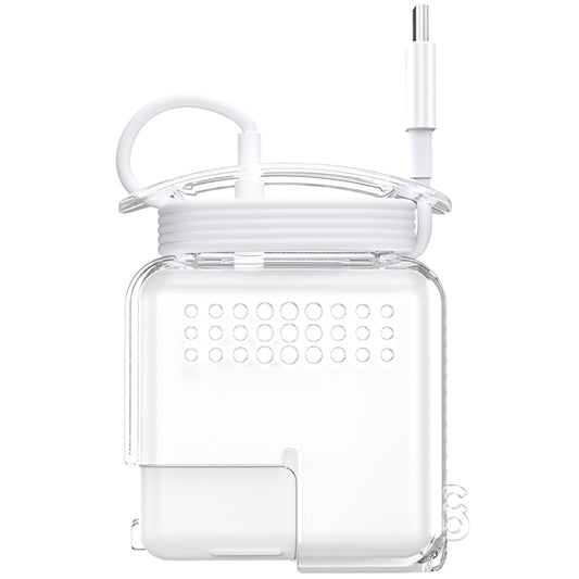 OATSBASF Transparent Silicone Power Protective Case For IPhone MacBook Pro Air 20W by OATSBASF