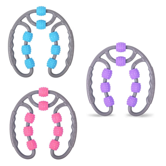 Eight Round Yoga Training Roller Ring-Shaped Leg Massager(Purple) by bashfashion