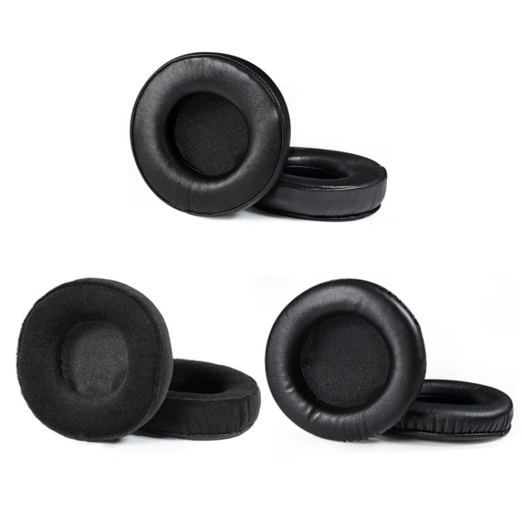 2 PCS Earmuffs for Audio-Technica AD1000X AD2000X AD900X AD700X,Style: Black Protein Skin by bashfashion
