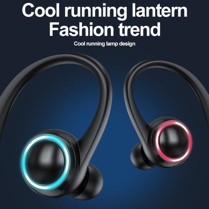 A1S Bluetooth Earphone Hanging Ear Incorporation True Sound Sports Single Ear Headset(Black) by bashfashion