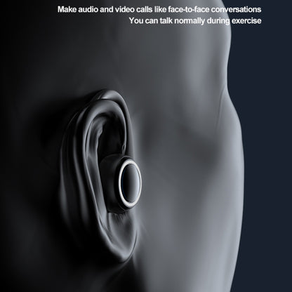 A1S Bluetooth Earphone Hanging Ear Incorporation True Sound Sports Single Ear Headset(White) by bashfashion