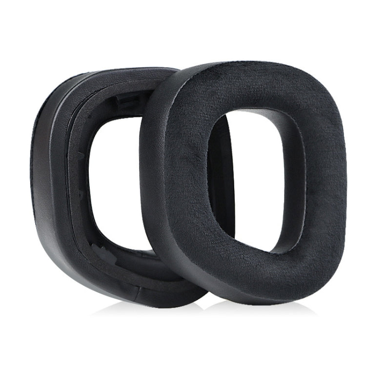 2 PCS RGB Headest Sponge Cover Earmuffs For Corsair HS80(Velvet + Protein Skin) by bashfashion